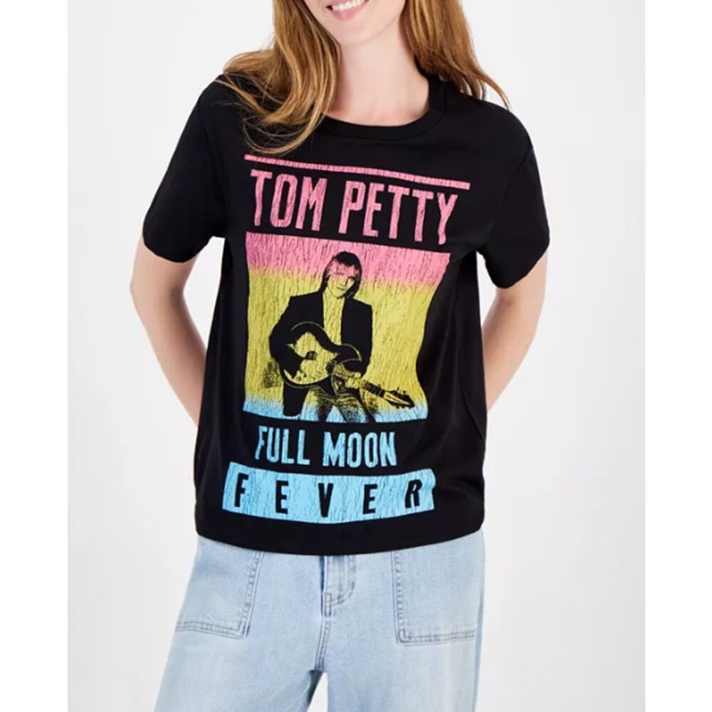 Hybrid Apparel Juniors' Tom Petty Full Moon Cotton Tee XS